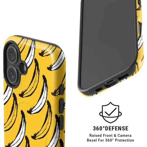 Bouffants and Broken Hearts Bananas iPhone 16 Plus Magsafe Impact Case